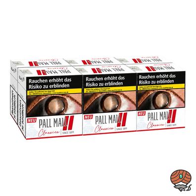 Pall Mall Classics Red / Rot Zigaretten King Box, 1 Stange 6x41 Stück