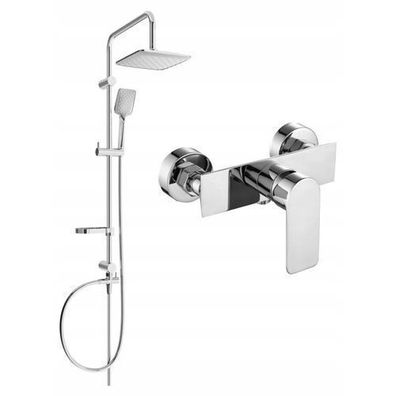 Mexen Sven Duschsystem Alexa mit Regendusche, Chrom