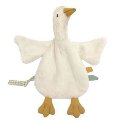 Schnuffeltuch Farmtier Gans weiß - Schmusetuch Tiere Bauernhof