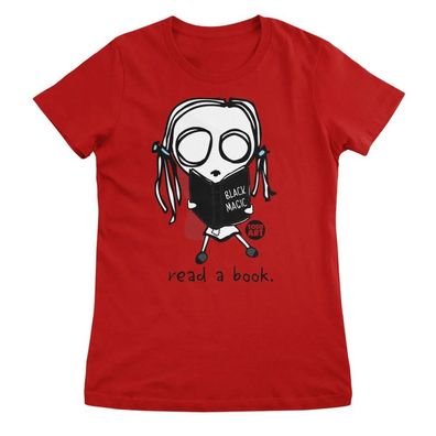 Todd Goldman Art Damen T-Shirt Eve-L-Read A Book-ToddArt Girly Tee TDA-5-EVEL003W