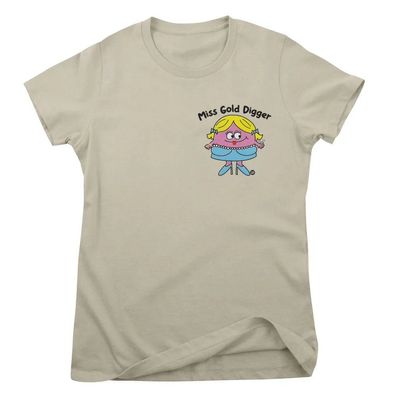 Todd Goldman Art Damen T-Shirt Miss Gold Digger-ToddArt Girly Tee TDA-5-LILO016W