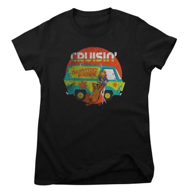 Scooby Doo Damen T-Shirt Mystery Machine Cruising Girly Tee WB-5-SBD012W