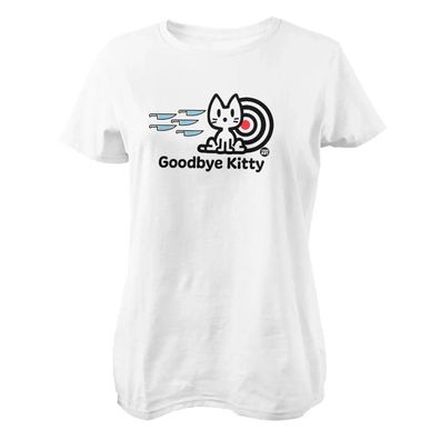 Todd Goldman Art Damen T-Shirt Goodbye Kitty Bullseye-ToddArt Girly Tee TDA-5-GBK010W