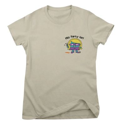 Todd Goldman Art Damen T-Shirt Miss Party Girl-ToddArt Girly Tee TDA-5-LILO021W