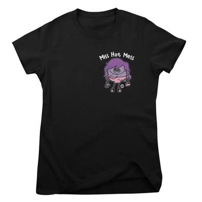 Todd Goldman Art Damen T-Shirt Miss Hot Mess-ToddArt Girly Tee TDA-5-LILO017W