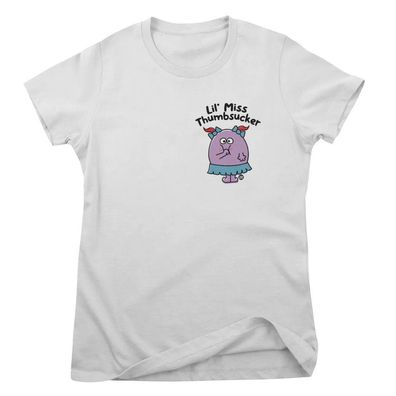 Todd Goldman Art Damen T-Shirt Lil' Miss Thumbsucker-ToddArt Girly Tee TDA-5-LILO004W