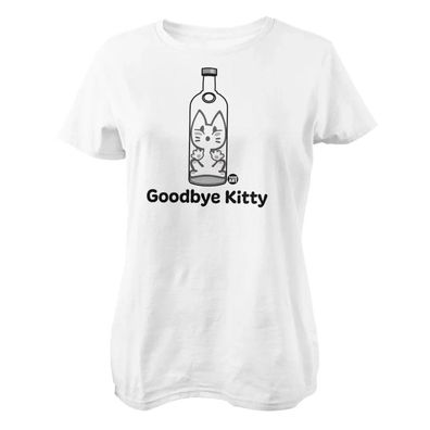 Todd Goldman Art Damen T-Shirt Goodbye Kitty Bottle-ToddArt Girly Tee TDA-5-GBK009W