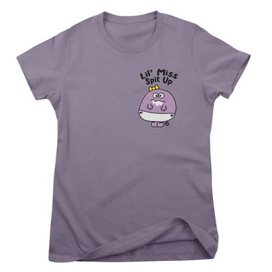Todd Goldman Art Damen T-Shirt Lil' Miss Spit UP-ToddArt Girly Tee TDA-5-LILO002W