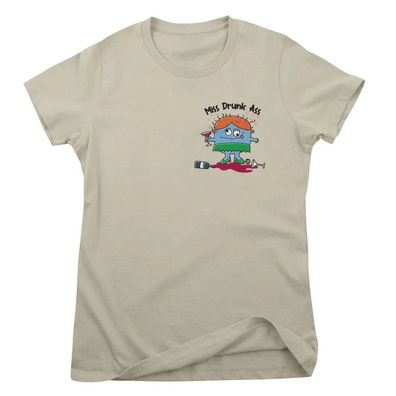 Todd Goldman Art Damen T-Shirt Miss Drunk Ass-ToddArt Girly Tee TDA-5-LILO015W