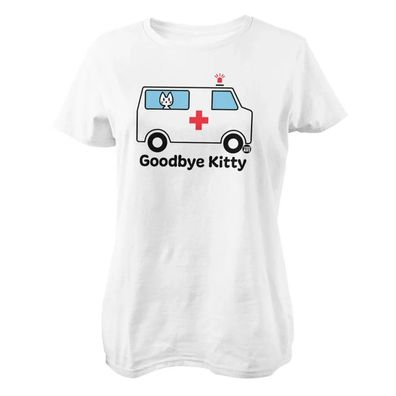 Todd Goldman Art Damen T-Shirt Goodbye Kitty Ambulance-ToddArt Girly Tee