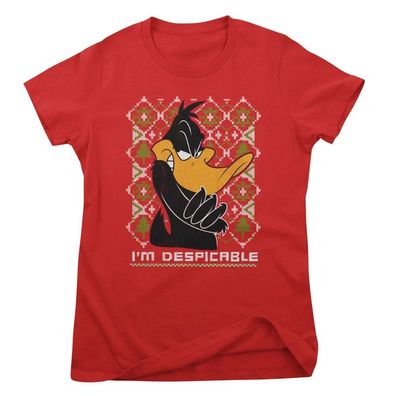 Looney Tunes Damen T-Shirt Christmas-I'M Despicable Girly Tee WB-5-LT018W