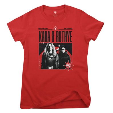 Supergirl Damen T-Shirt Kara &amp; Ruthye Girly Tee WB-5-SUPGIRL004W