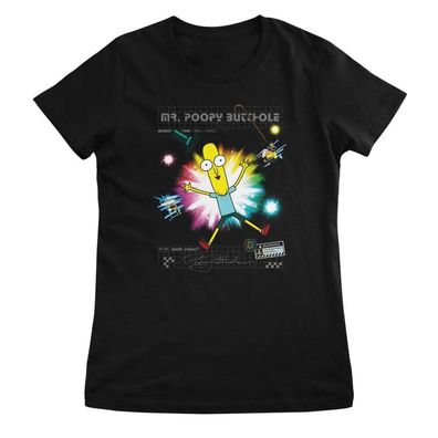 Rick and Morty Damen T-Shirt MR Poopy Butthole Girly Tee WB-5-RM018W