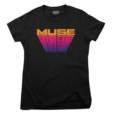 Muse Damen T-Shirt Spectrum Logo Girly Tee WMX-5-MUSE003W