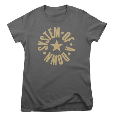 System of a Down Damen T-Shirt Circle Star Logo Girly Tee WMX-5-SOAD007W