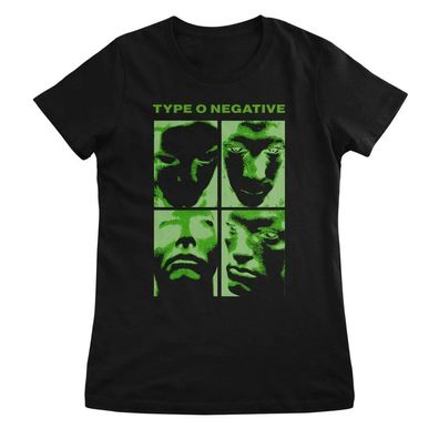 Type O Negative Damen T-Shirt Faces Girly Tee WMX-5-TON008W