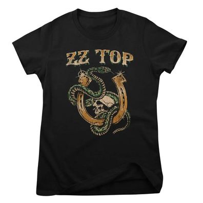 ZZ Top Damen T-Shirt Rattlesnake Girly Tee WMX-5-ZZT006W