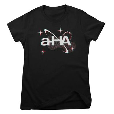 A-ha Damen T-Shirt Glitch Logo Girly Tee WMX-5-AHA004W