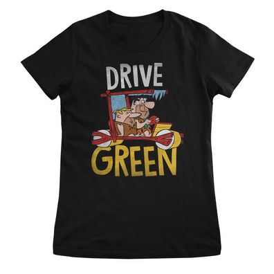 The Flintstones Damen T-Shirt Drive Green Girly Tee WB-5-FLINT009W