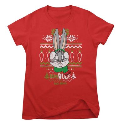 Looney Tunes Damen T-Shirt Bugs Bunny-Hambugs Girly Tee WB-5-LT019W