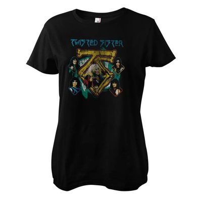Twisted Sister Damen T-Shirt Vintage Band Girly Tee WMX-5-TWS006W