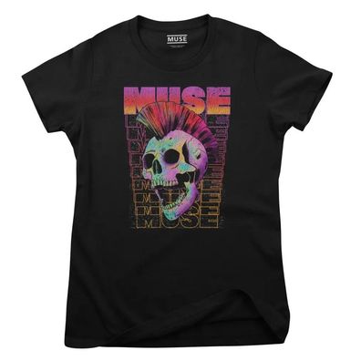 Muse Damen T-Shirt Mohawk Skull Girly Tee WMX-5-MUSE007W