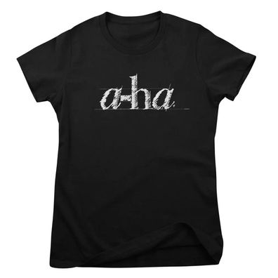 A-ha Damen T-Shirt Sketch Logo Girly Tee WMX-5-AHA002W