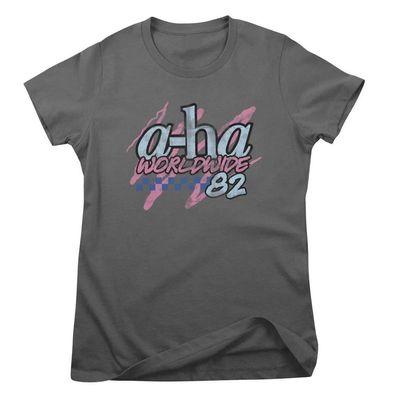 A-ha Damen T-Shirt Worldwide '82 Girly Tee WMX-5-AHA006W