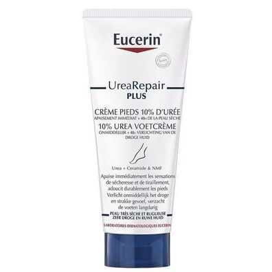 Eucerin UreaRepair Plus Fußcreme 10% Urea, 100ml - Intensive Feuchtigkeitsversor