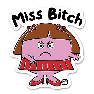 Todd Goldman Art Sticker Miss Bitch TDA-8