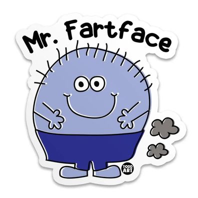 Todd Goldman Art Sticker MR Fartface TDA-8