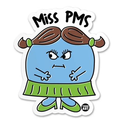 Todd Goldman Art Sticker Miss Pms TDA-8