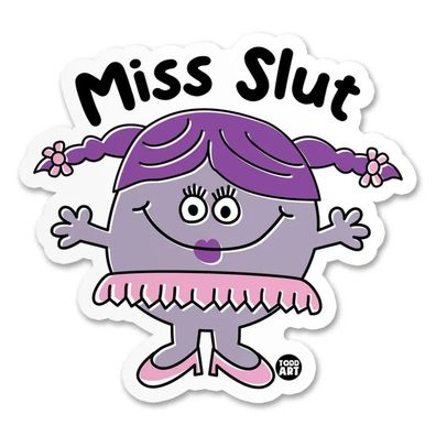 Todd Goldman Art Sticker Miss Slut TDA-8