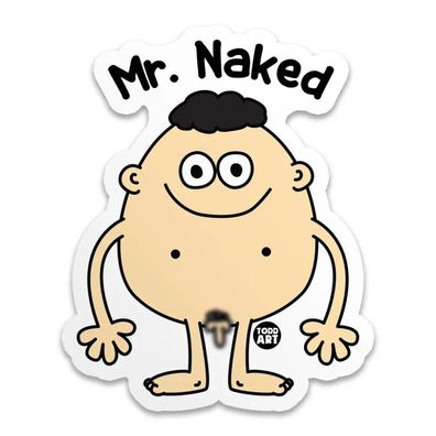 Todd Goldman Art Sticker MR Naked TDA-8