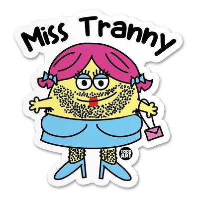 Todd Goldman Art Sticker Miss Tranny TDA-8