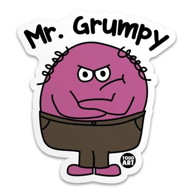 Todd Goldman Art Sticker MR Grumpy TDA-8