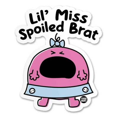 Todd Goldman Art Sticker Lil' Miss Spoled Brat TDA-8