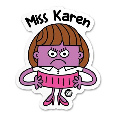 Todd Goldman Art Sticker Miss Karen TDA-8
