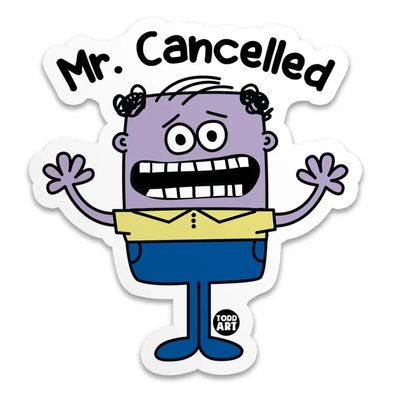 Todd Goldman Art Sticker MR Cancelled TDA-8