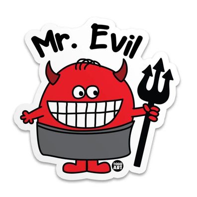 Todd Goldman Art Sticker MR Evil TDA-8