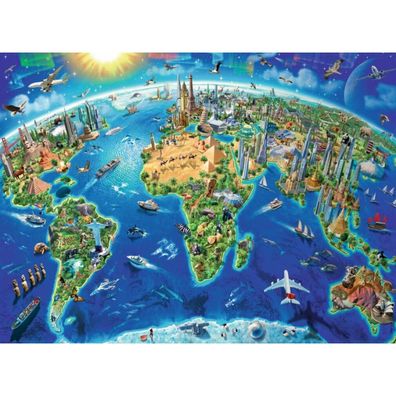Ravensburger Puzzle Weltansichten Karte XXL 300 Teile