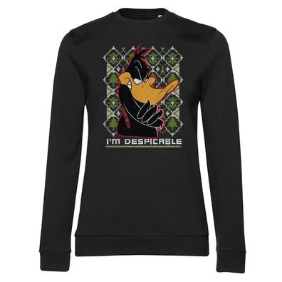 Looney Tunes Damen Sweatshirt Christmas-I'M Despicable Girly WB-53-LT018W