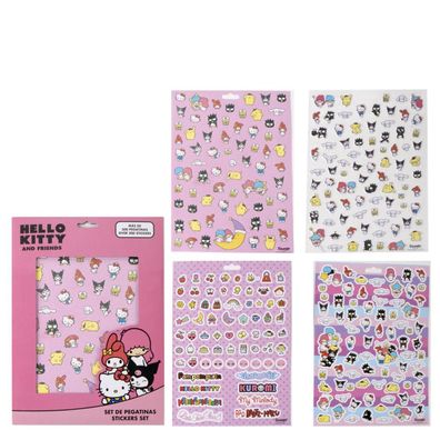 Hello Kitty Aufkleber Set Sticker für Kinder Basteln