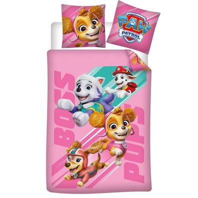 Paw Patrol Bettwäsche 140x200 cm + Kissenbezug 65x65 cm Baumwolle