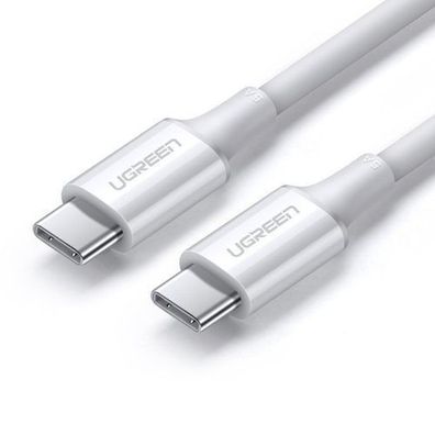 Ugreen USB-C auf USB-C Ladekabel, 1m, Weiß, Hochgeschwindigkeitsdatenübertragung
