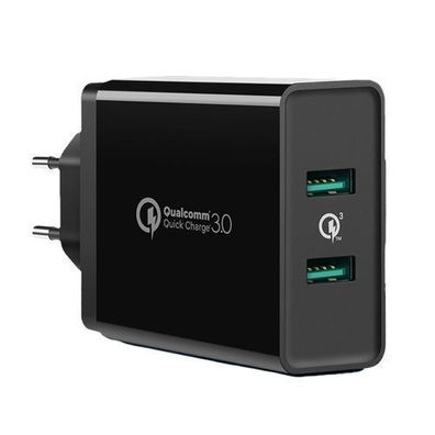 Ugreen 36W Dual USB-A Schnellladegerät Schwarz - QC3.0 (Modell CD161)