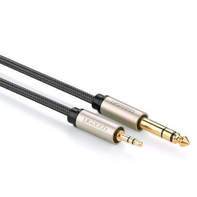 Ugreen Premium Audio-Kabel, 6,35mm auf 3,5mm Klinke, 2m, Grau, Modell AV127 1062