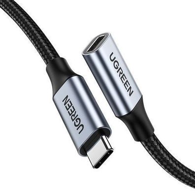 Ugreen US372 USB-C auf USB-C Schnellladekabel 100W 5A 10Gbps 1m Grau