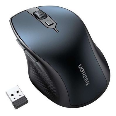 Ugreen MU101 Ergonomische Kabellose Maus - Bluetooth 2.4 GHz - Blau