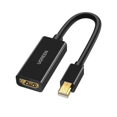 Ugreen MD112 4K Mini DisplayPort zu HDMI Adapter, Schwarz, 30Hz Anschluss für ho
